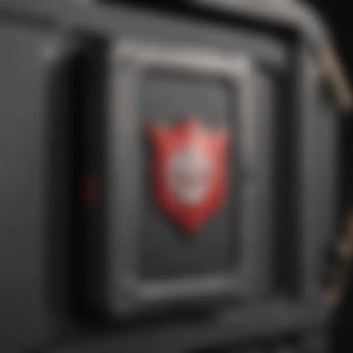 Close-up of a sturdy game card case emphasizing its protective features.