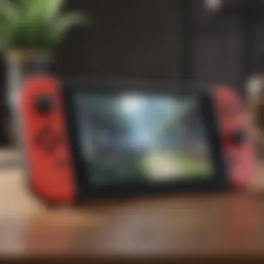 Custom Nintendo Switch Integration Nintendo Switch console adorned with Genshin Impact design