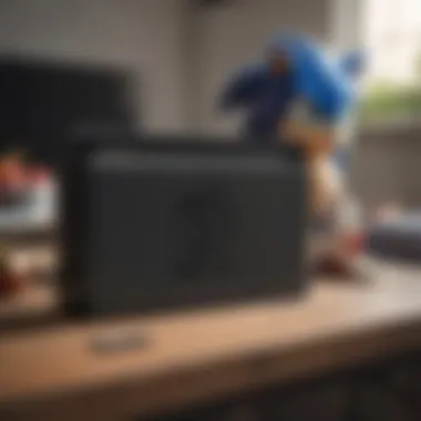 Nintendo Switch Console with Sonic the Hedgehog Theme