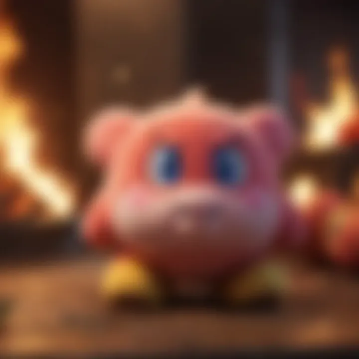 Nostalgic Charm of Fire Kirby Plush