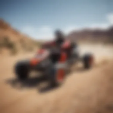 Off-Road Gas-Powered Go Kart Gas-powered off-road go kart in action