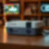 Classic Design of the Nintendo NES Console The Nintendo NES console showcasing its classic design