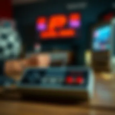 Nostalgic Gaming Session with the NES Controller A nostalgic gaming session with the NES controller