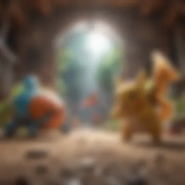 Epic Pokemon Battle Encounter Dynamic Pokemon Battle Scene