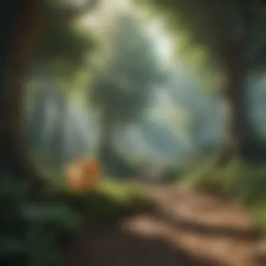 Enigmatic Pokemon Forest Setting Mystical Pokemon Forest