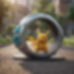 Close-up view of the Pokemon Gotcha Band showcasing its design and features