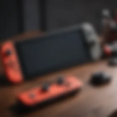 PowerA accessories displayed with Nintendo Switch console