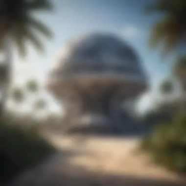 Majestic Structure: Scarif Base Blueprint Architectural Design of Scarif Base
