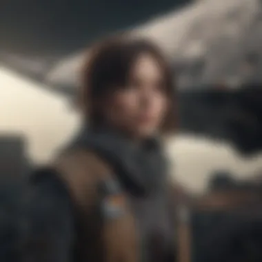 Courageous Protagonist: Jyn Erso's Defiance Jyn Erso Facing Star Destroyer