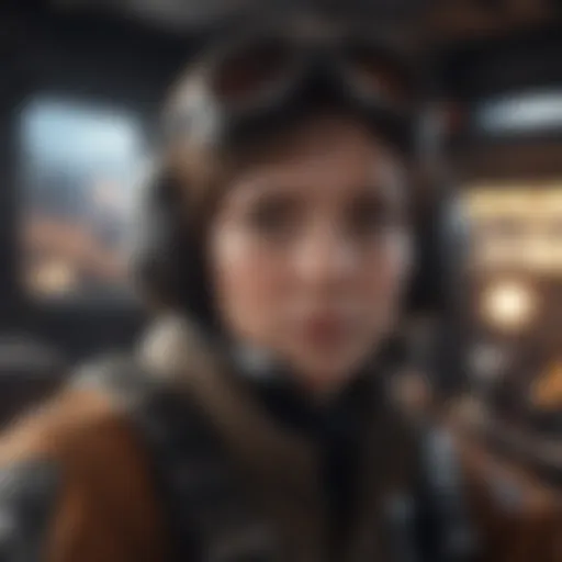 Rebel Alliance Fighter Pilot in Cockpit