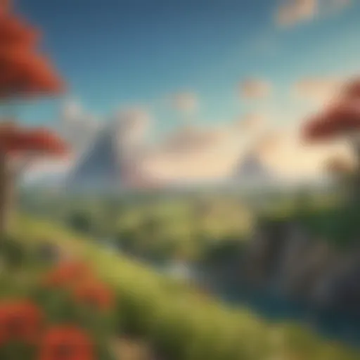 A stunning landscape view from Skyward Sword showcasing vibrant colors and improved graphics.