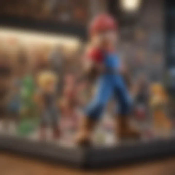 An organized display of various amiibo figures, emphasizing the thrill of collecting.
