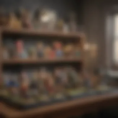 Amiibo collectors displaying their extensive collection in a home setup