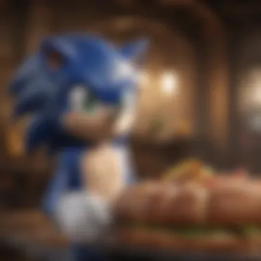 Sonic the Hedgehog logo on Nintendo Switch background