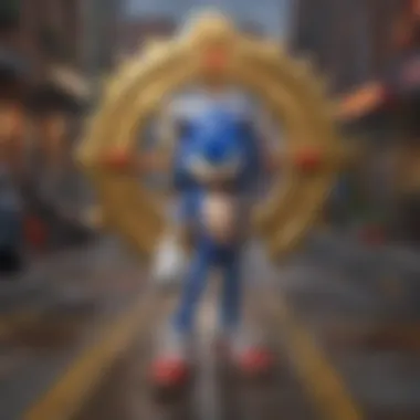 Intersections of Sonic Movie Franchise and Nintendo Games An artistic representation of the intricate relationship between Sonic the Hedgehog Movie 2 and Nintendo gaming community