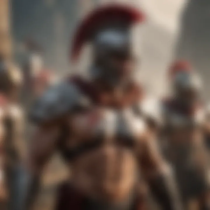 Concept art showcasing the evolution of Spartan video game characters