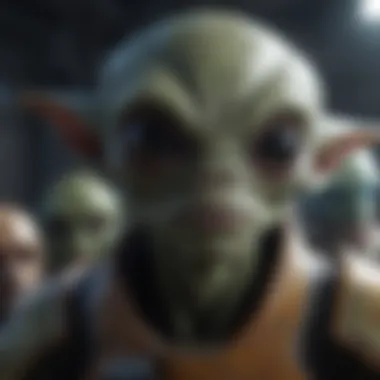 A diverse group of alien species in Star Wars Hunters