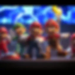 Development concept art of Super Smash Bros. Melee