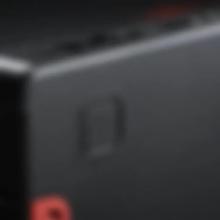 Close-up of Nintendo Switch console highlighting the SD card slot