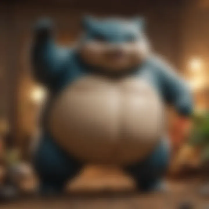 Solid Snorlax showcasing its bulked-up form