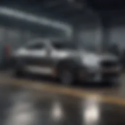 An intricate car building simulation interface showcasing advanced customization options.