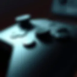 Close-up of a modern pro controller showcasing advanced buttons
