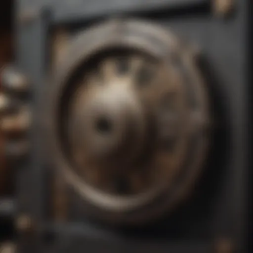 Mysterious lock mechanism with ancient symbols