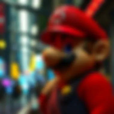 Cultural Impact of Super Mario Artistic representation of Super Mario's influence on culture