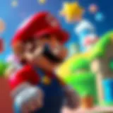 Iconic Super Mario character in a vibrant gaming world