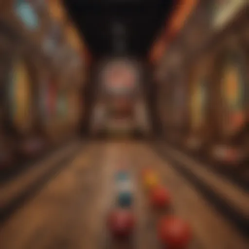 Classic Skee-Ball machine showcasing its unique design and vibrant colors
