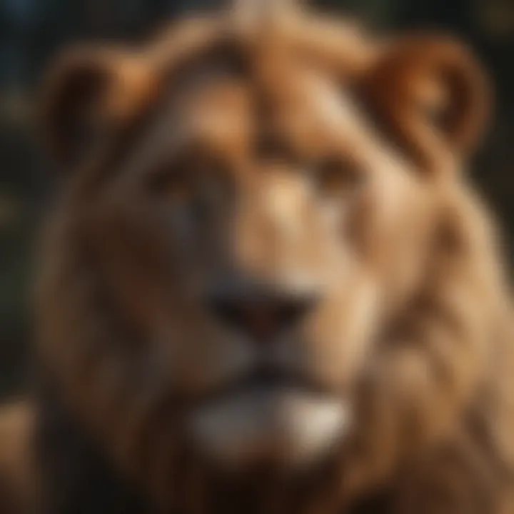 Artistic representation of iconic characters from the Lion King franchise