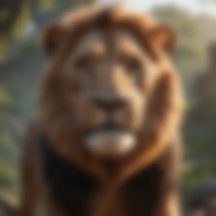 Screenshot showcasing gameplay from a modern Lion King title