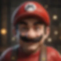 Iconic characters from the Super Mario series