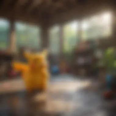 Exciting Pokemon-Themed Game Experience A vibrant Pokemon-themed game session