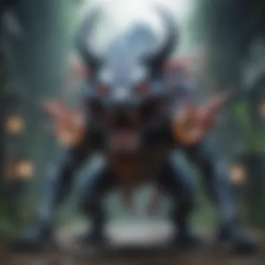 A conceptual illustration of the cultural significance of psychic ultra beasts.