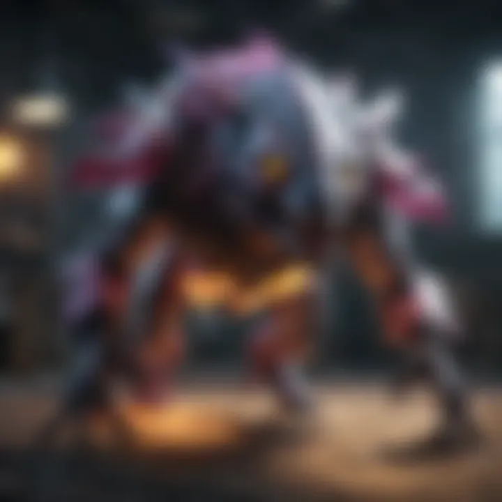 Gameplay mechanics featuring psychic ultra beasts in action.