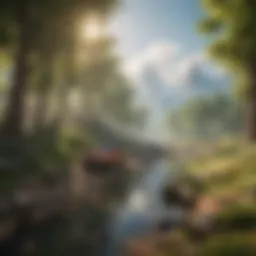 A vibrant landscape from a Nintendo game symbolizing hope and adventure.