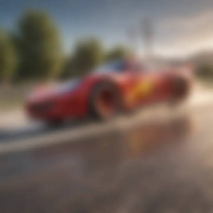 Thrilling racing experience with Lightning McQueen