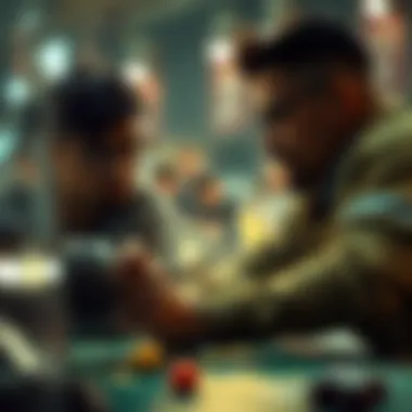 An engaging scene depicting a strategic multiplayer battle