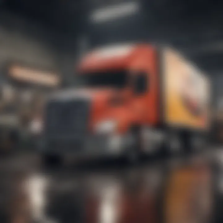 Virtual truck customization screen