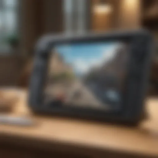 Artistic rendering of uDraw Game Tablet with Wii console