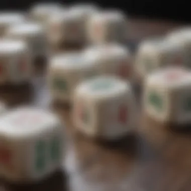 Strategic Mahjong setup for virtual gaming Mahjong tiles set up for a virtual game