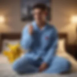 Pokemon-themed cozy pajama set