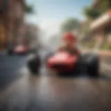 Mario Kart Deluxe racing action