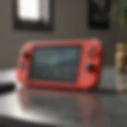 Nintendo Switch Lite in a stylish setup