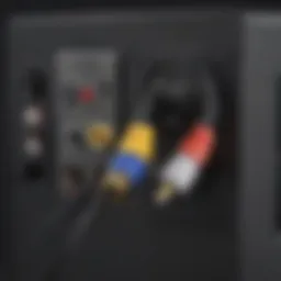 High-quality GameCube AV cable showcasing connectivity options