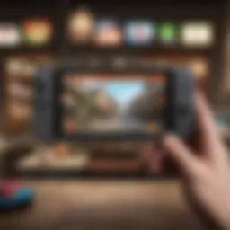 Visual representation of Nintendo eShop interface showcasing available funds