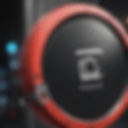 Close-up view of a Nintendo Switch game disc highlighting its unique design