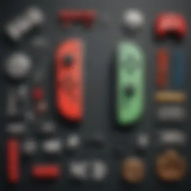Internal Components of a Joy-Con Disassembled Joy-Con highlighting internal components