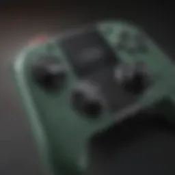 Close-up of a Joy-Con controller showing drift issue